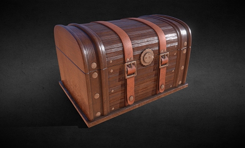 Treasure Chest Vintage Treasure Chest Wooden Chest Treasure Chest Jewelry Chest Storage Chest Simple Model Treasure Chest Low Model Low Face Treasure Chest Game Treasure Chest Super Realistic 3d model