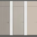 Modern Hinged Doors with Simple Design in Wood Tones for Home Interior Decor