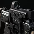 Modern Tactical Weapon Rifle With Modular Scope Mount Handguard And Magazine Components Design 3d model