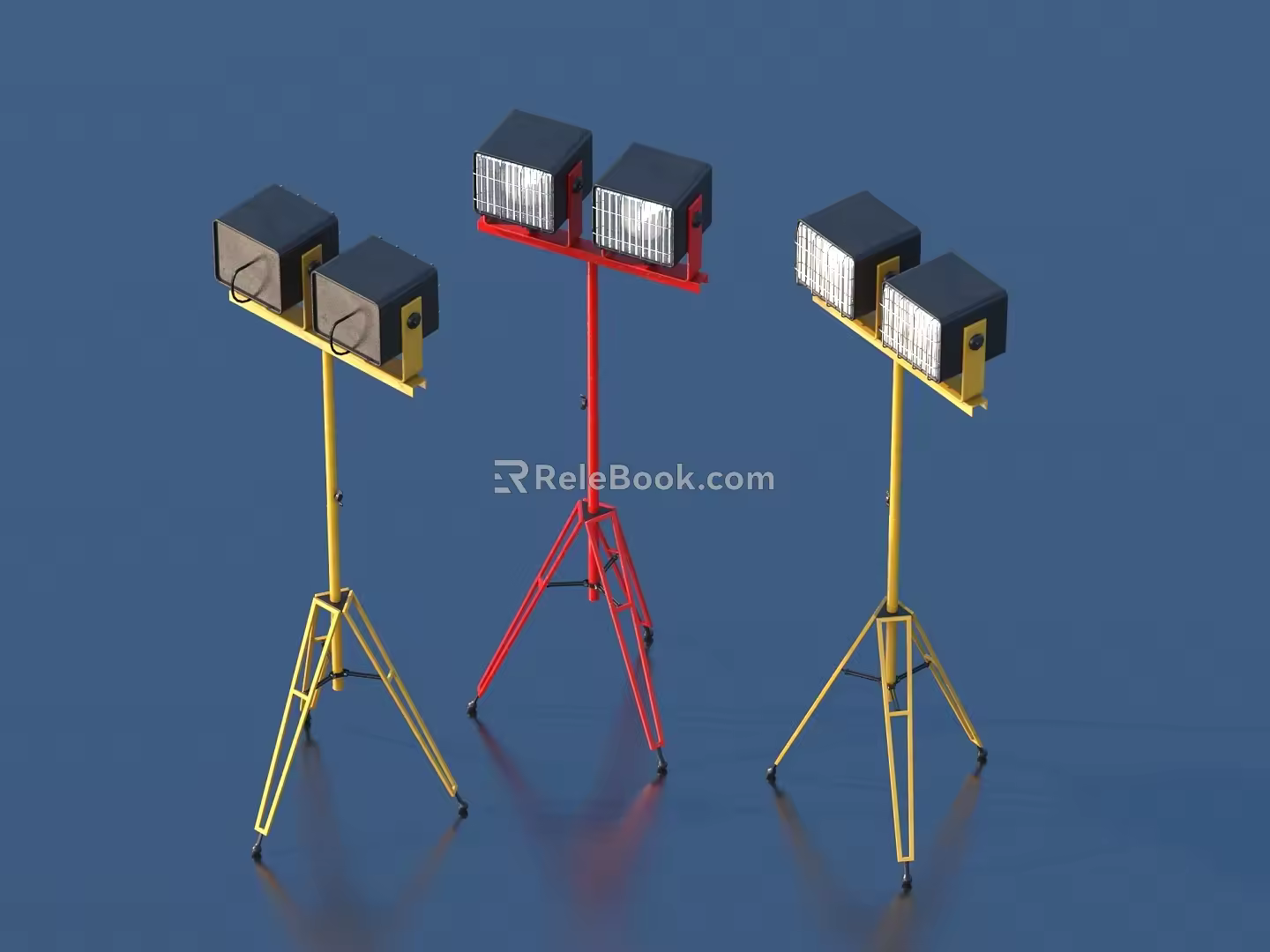 Searchlight engineering lamp lighting lamp 3d model