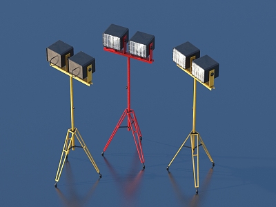 Searchlight engineering lamp lighting lamp 3d model