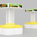 Modern Column 3d model