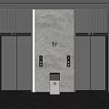 Elevator Hall Elevator Door Elevator Button Lobby Elevator Hotel Elevator 3d model