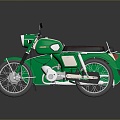 Motorcycle Two-wheeled Motorcycle Cross-country Motorcycle Road Race Motorcycle Motor Vehicle Transport 3d model