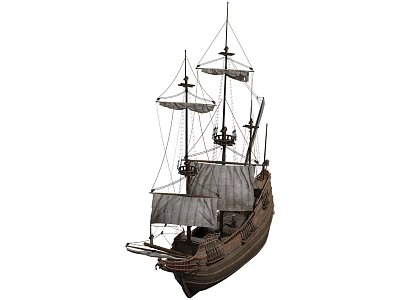 Boat Sailing Boat 3d model