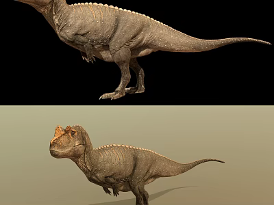 Reptile Dinosaur 3D Model With Realistic Skin Texture And Standing Posture 3d model