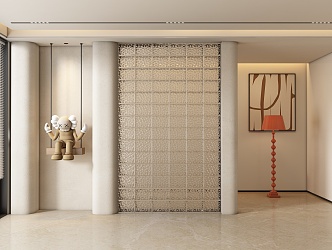 Entrance aisle partition 3d model