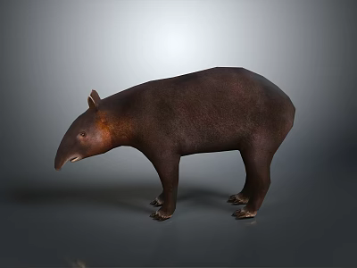 Cute Tapir Shaped Home Decorative Ornament For Living Room Decoration 3d model