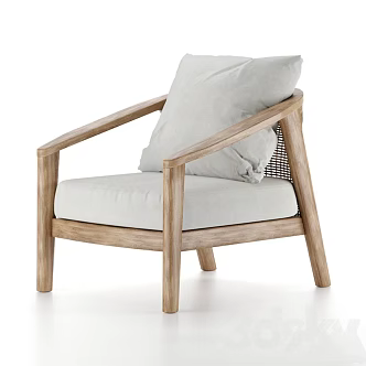 Modern Leisure Chair Repair Hardware 3d model