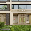 Modern Children's Health Center Exterior Design With Entrance And Landscaped Garden