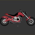 Motorcycle Two-wheeled Motorcycle Cross-country Motorcycle Road Race Motorcycle Motor Vehicle Transport 3d model