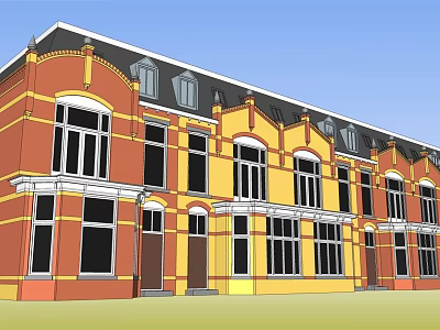 Jane Europe Commercial Building Commercial 3d model