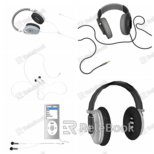 Modern Headphone Earbud Combo model