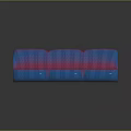 Multi Person Sofa With Pink And Blue Gradient Textured Surface Design