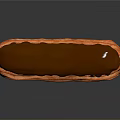 Delicious Flaky Layered Orange Eclair Pastry Topped With Smooth Chocolate Glaze