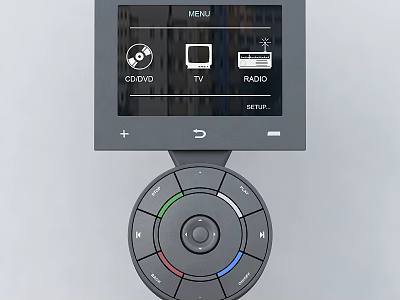 Headphone Speaker Audio System Featuring Media Control CD DVD TV Radio Modes 3d model