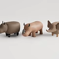 Cute Animal Shaped Stools with Bird Hippo Rabbit Rhino Elephant Designs for Kids