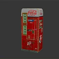 Red Coca Cola Vintage Vending Machine With Classic Design And Brand Logo