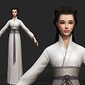 Han and Tang women Chinese women Zen women women games women film and television women anime women film and television characters Hanfu 3d model