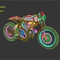 Motorcycle Two-wheeled Motorcycle Cross-country Motorcycle Road Race Motorcycle Motor Vehicle Transport 3d model