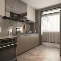Modern Living Dining Room Interior With Sofa Chair Coffee Table TV And Plant