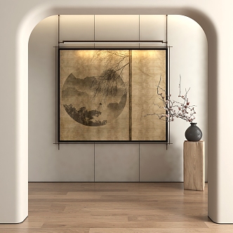 New Chinese Decorative Painting 3d model