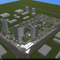 Modern Industrial Factory Complex Featuring Green Roofs in Urban Industrial Park Layout