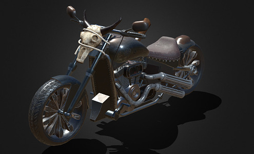 Modern Motorcycle 3d model