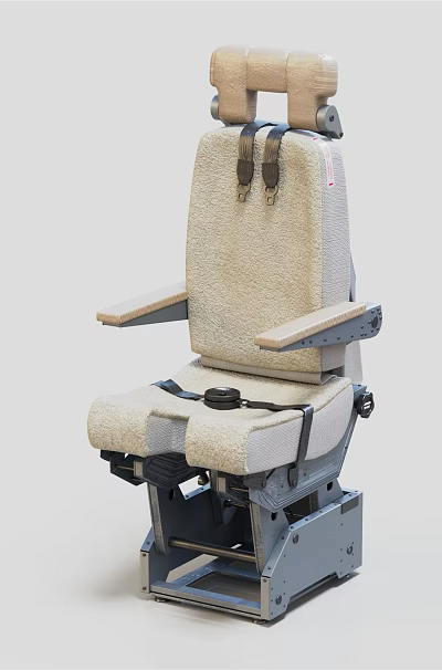Modern ejection chair pilot seat 3d model