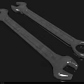 Heavy Duty Industrial Equipment Metal Wrenches With Open End And Box End Design