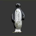 Black and White Penguin Decorative Statue for Home Garden Decoration