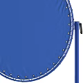 White And Blue Circular Reflectors With Stands And Edge Fasteners