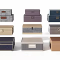 Decorative Storage Box Collection With Various Colors And Stylish Metal Clasp Designs