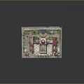 Aerial View Of Red Roofed Domed Building With Plaza Greenery And Open Space Layout