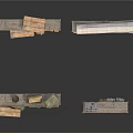 Multiple Industrial Storage Shelves Stocked With Wooden Crates And Fabric Packages