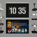 Modern Projector Projection Curtain 3d model