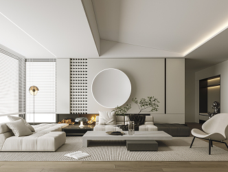 modern living room 3d model