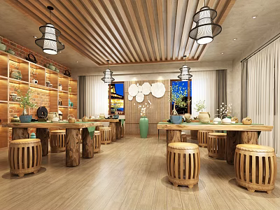 New Chinese Teahouse 3d model