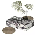 Middle Ancient Tea Table 3d model