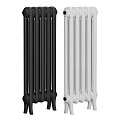 Black and White Classic Column Radiators for Home Heating Use
