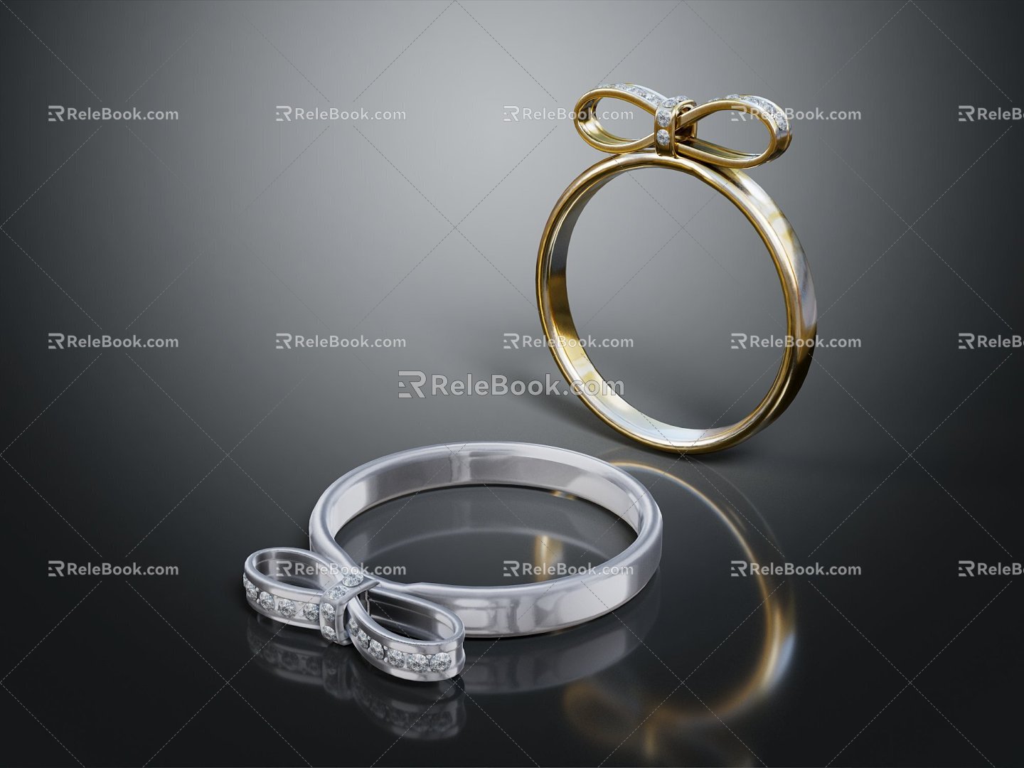 Ring Diamond Ring Gem Ring Women's Ring 3d model