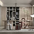 Modern study 3d model