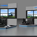 Interactive Electric Toy 5G Remote Driving Cockpit with Seats and City Road Screens