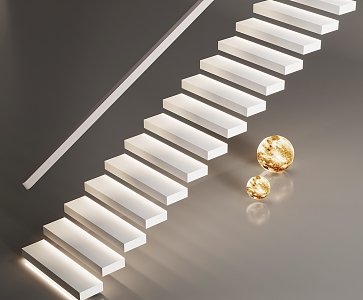 Suspended Stairs 3d model