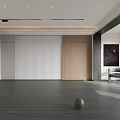 Modern Wood Floor Interior With White Walls Wooden Panels Artwork Chair And Natural Light