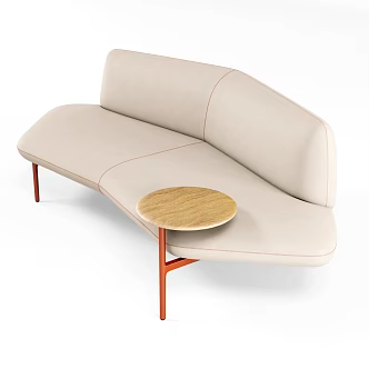Modern double sofa 3d model