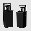 Black Floor Standing Water Dispensers As Daily Electrical Appliances With Water Tanks And Outlets