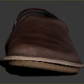 Brown Leather Casual Slip On Shoes For Comfortable Daily Wear With Simple Design