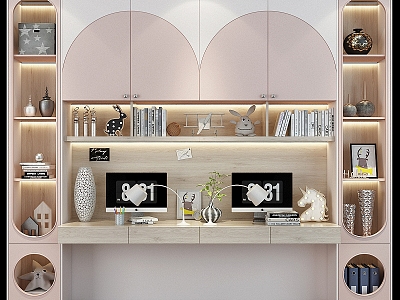 Modern Decorative Cabinet Work Area model