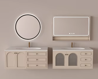 Modern Bathroom Cabinet Mirror Cabinet 3d model